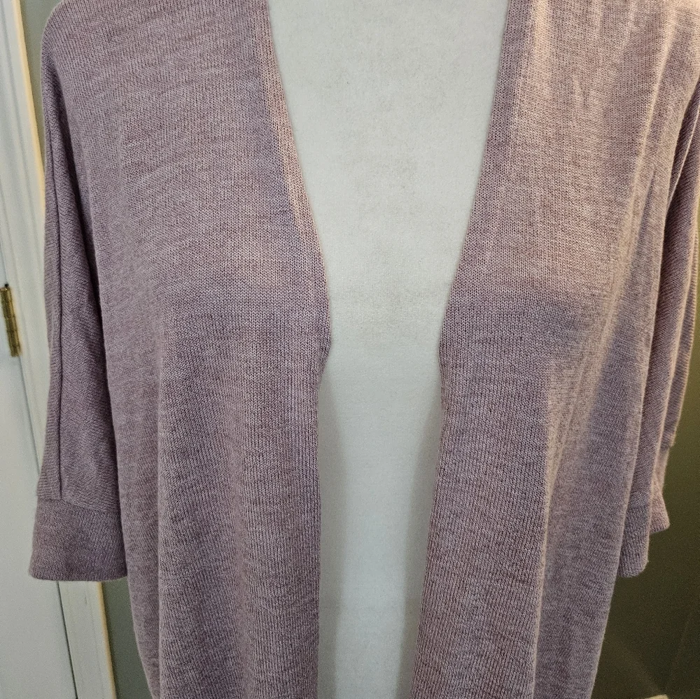 Torrid Women's Size 3 Lavender Open-Front Cardigan Sweater Short Sleeved - Picture 4 of 12